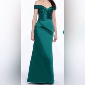 Camille La Vie Strapless Teal Gown